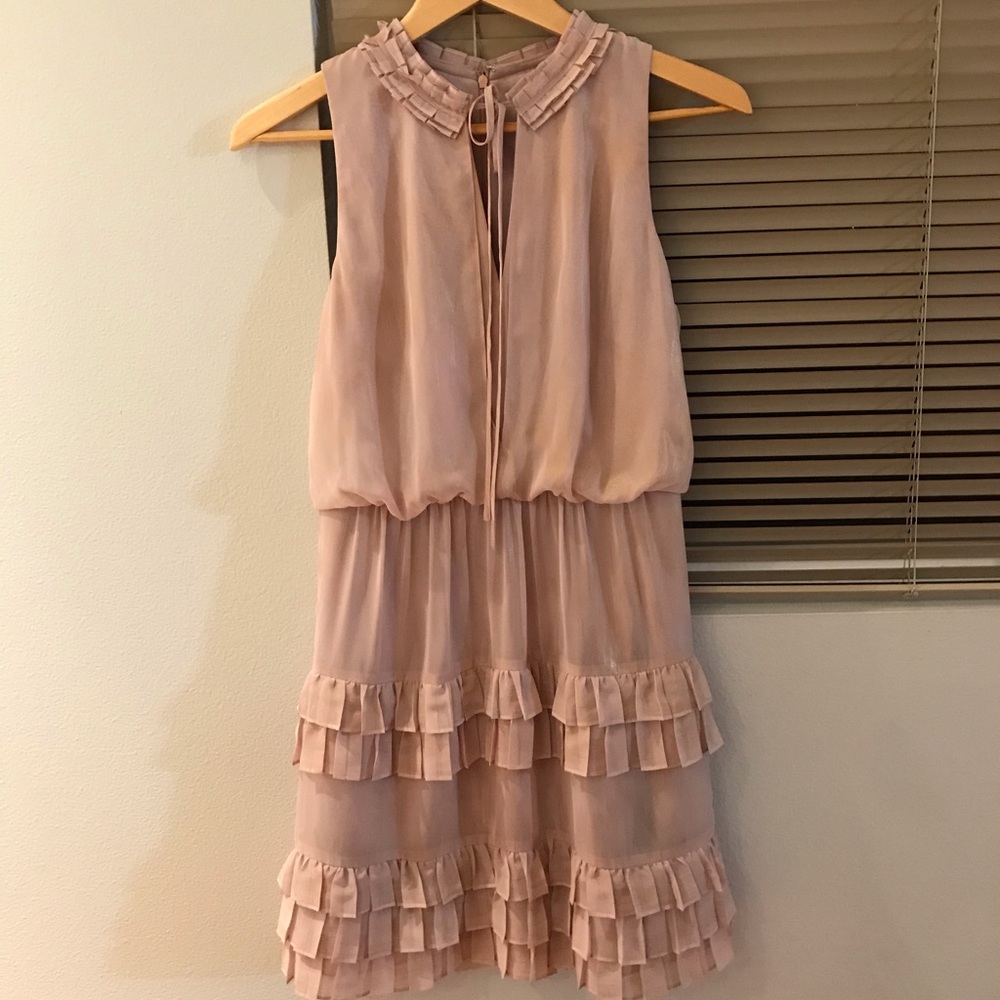 Laundry by Shelli Segal silk ruffles dress